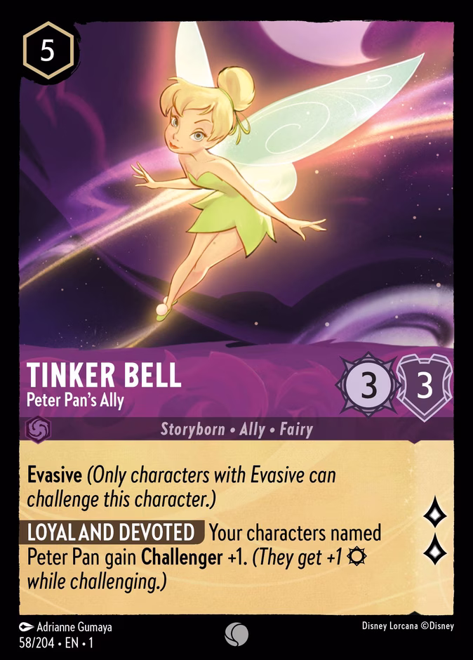 Tinker Bell - Peter Pan's Ally #58 (Common)
