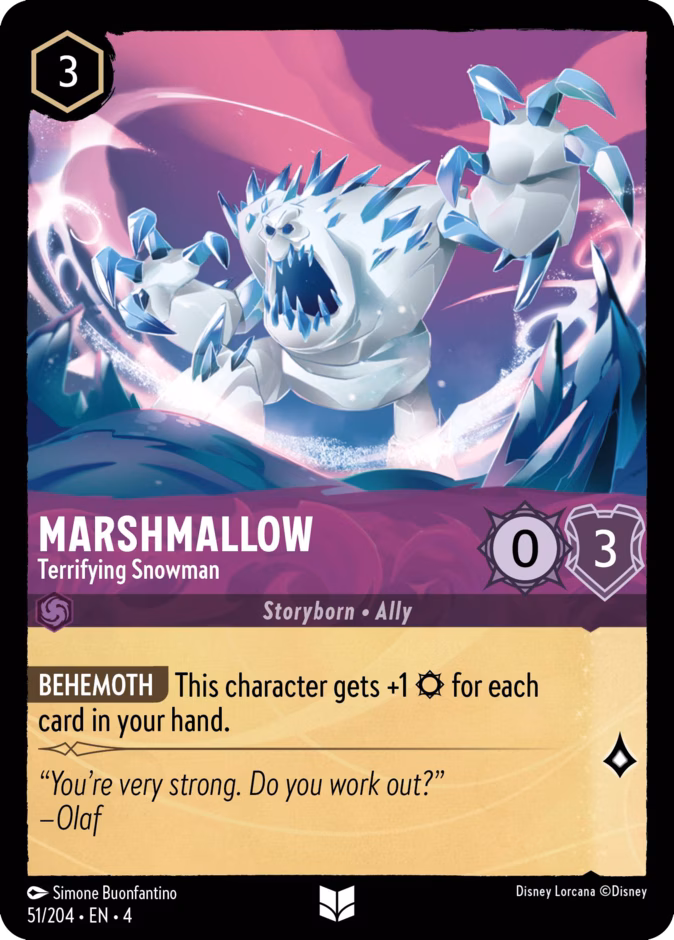 Marshmallow - Terrifying Snowman #51 (Uncommon)