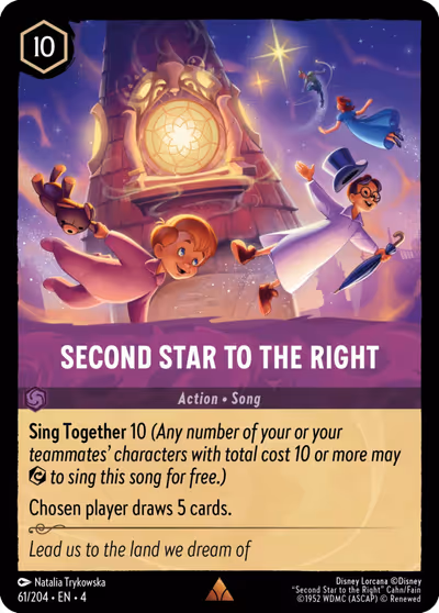 Second Star to the Right #61 — Ursula's Return (Rare) · Disney Lorcana