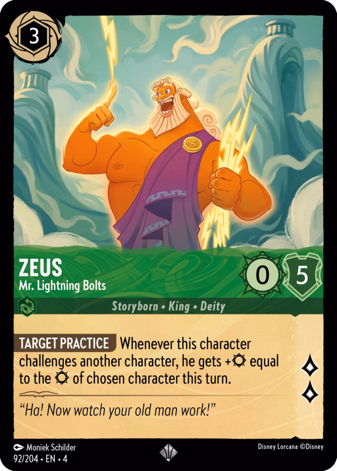 Zeus - Mr. Lightning Bolts #92 (Super Rare)