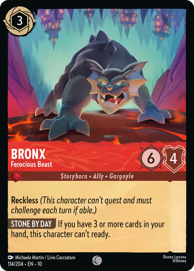 Bronx - Ferocious Beast #114 — Whispers in the Well (Common) · Disney Lorcana