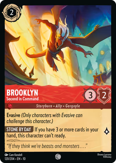 Brooklyn - Second in Command #120 — Whispers in the Well (Common) · Disney Lorcana