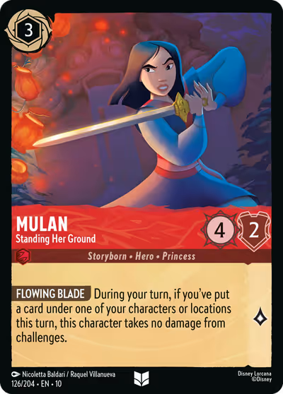 Mulan - Standing Her Ground #126 — Whispers in the Well (Uncommon) · Disney Lorcana