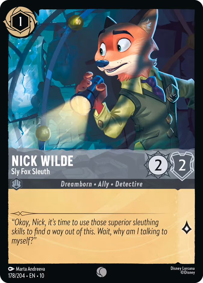 Nick Wilde - Sly Fox Sleuth #178 (Common)