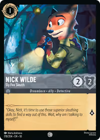 Nick Wilde - Sly Fox Sleuth #178 (Common)