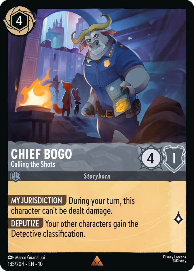 Chief Bogo - Calling the Shots #185 (Rare)