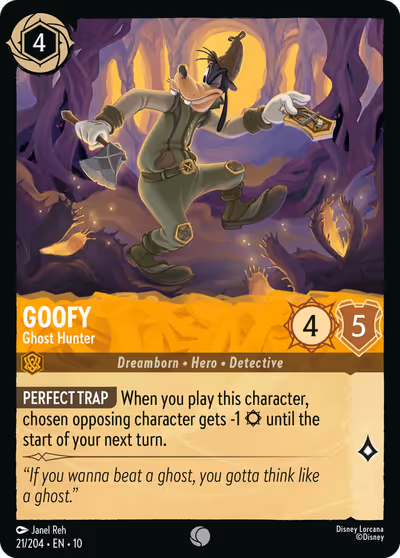 Goofy - Ghost Hunter #21 — Whispers in the Well (Common) · Disney Lorcana