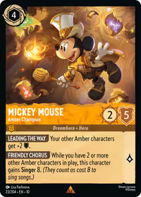 Mickey Mouse - Amber Champion #23 (Rare)