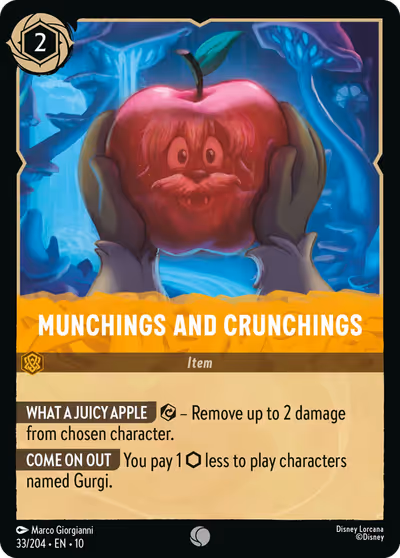 Munchings and Crunchings #33 — Whispers in the Well (Common) · Disney Lorcana