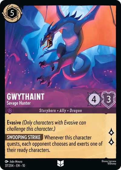 Gwythaint - Savage Hunter #37 — Whispers in the Well (Uncommon) · Disney Lorcana