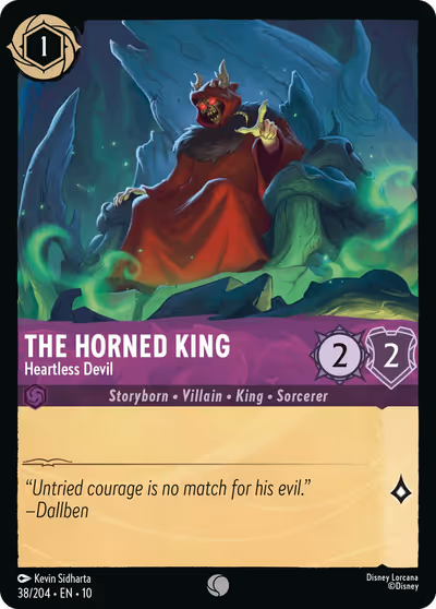 The Horned King - Heartless Devil #38 — Whispers in the Well (Common) · Disney Lorcana