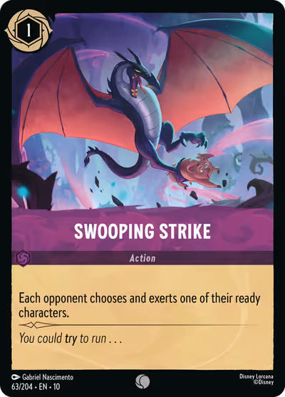 Swooping Strike #63 — Whispers in the Well (Common) · Disney Lorcana