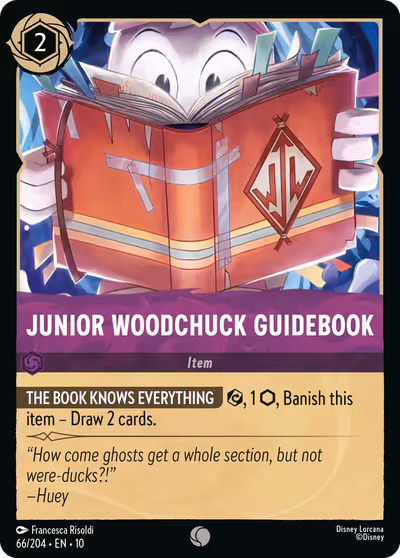 Junior Woodchuck Guidebook #66 — Whispers in the Well (Common) · Disney Lorcana