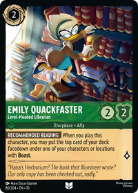 Emily Quackfaster - Level-Headed Librarian #80 (Uncommon)