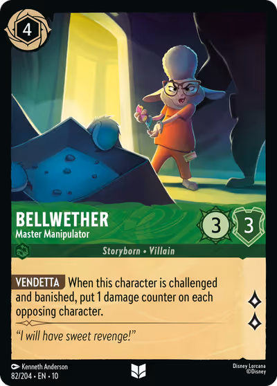 Bellwether - Master Manipulator #82 — Whispers in the Well (Uncommon) · Disney Lorcana
