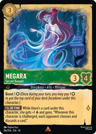 Megara - Secret Keeper #86 — Whispers in the Well (Rare) · Disney Lorcana