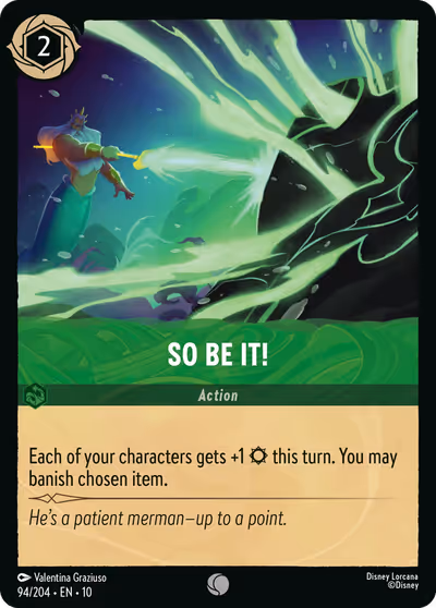 So Be It! #94 Foil — Whispers in the Well (Common) · Disney Lorcana