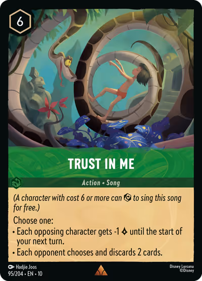 Trust In Me #95 — Whispers in the Well (Rare) · Disney Lorcana