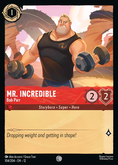 Mr. Incredible - Bob Parr #104 — Wilds Unknown (Common) · Disney Lorcana