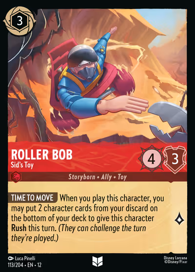 Roller Bob - Sid's Toy #113 — Wilds Unknown (Uncommon) · Disney Lorcana