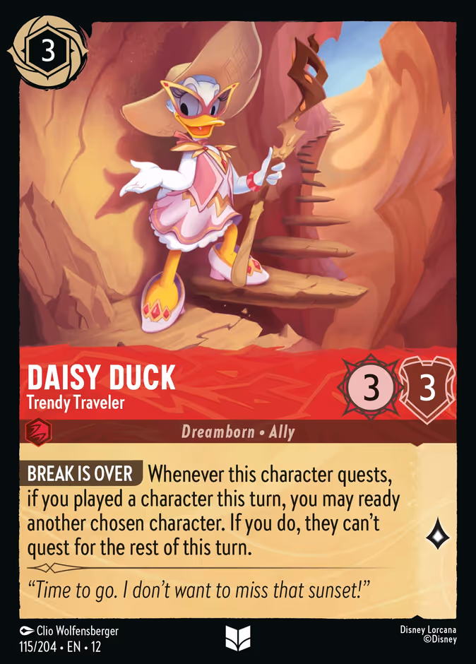 Daisy Duck - Trendy Traveler #115 (Uncommon)