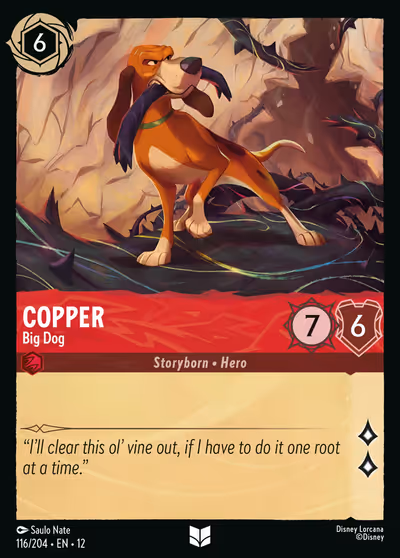 Copper - Big Dog #116 Foil — Wilds Unknown (Uncommon) · Disney Lorcana