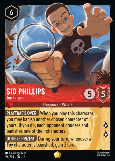 Sid Phillips - Toy Surgeon #126 — Wilds Unknown (Legendary) · Disney Lorcana
