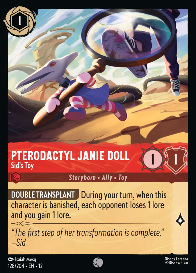 Pterodactyl Janie Doll - Sid's Toy #128 (Common)
