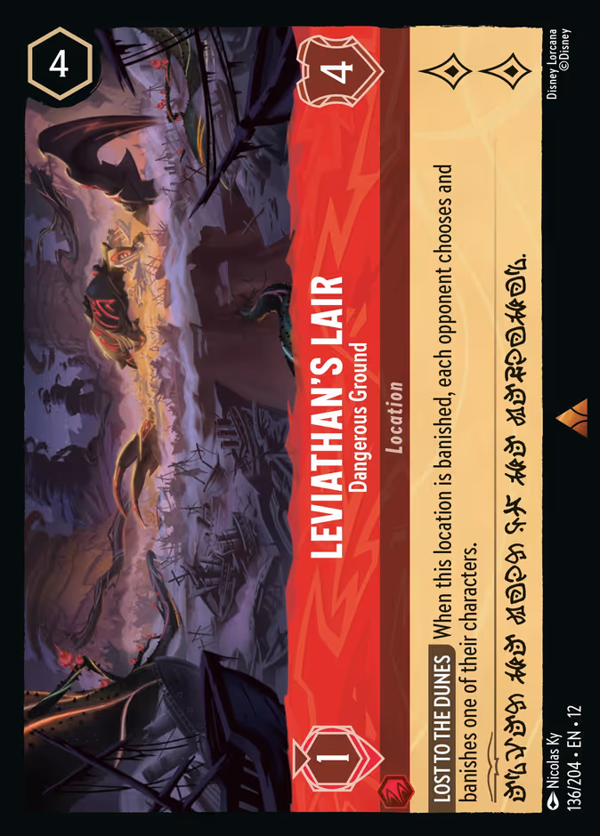 Leviathan's Lair - Dangerous Ground #136 (Rare)