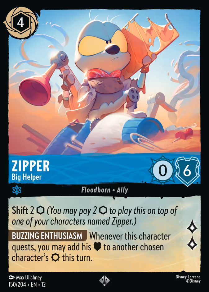 Zipper - Big Helper #150 (Rare)