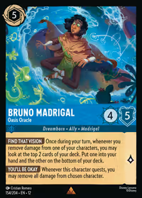 Bruno Madrigal - Oasis Oracle #154 (Rare)
