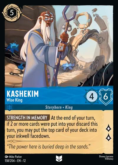Kashekim - Wise King #158 Foil — Wilds Unknown (Uncommon) · Disney Lorcana