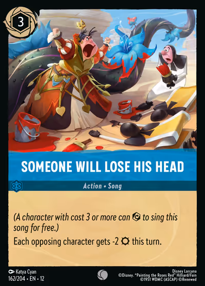 Someone Will Lose His Head #162 Foil — Wilds Unknown (Common) · Disney Lorcana