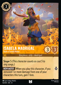 Isabela Madrigal - Such a Lovely Voice #16 (Uncommon)