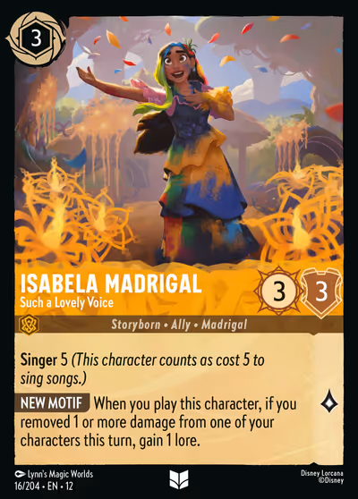 Isabela Madrigal - Such a Lovely Voice #16 — Wilds Unknown (Uncommon) · Disney Lorcana