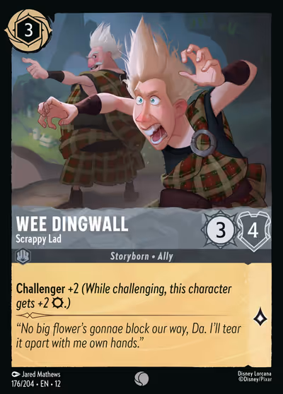 Wee Dingwall - Scrappy Lad #176 Foil — Wilds Unknown (Common) · Disney Lorcana