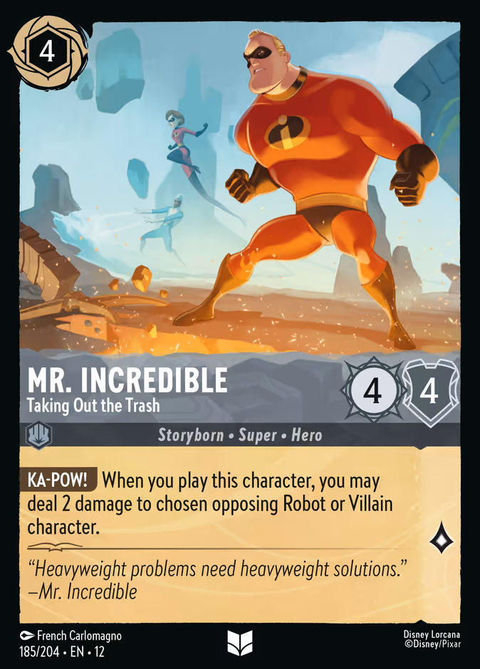 Mr. Incredible - Taking Out the Trash #185 (Uncommon)
