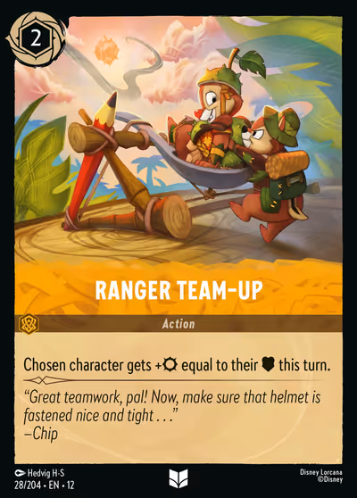 Ranger Team-Up #28 — Wilds Unknown (Uncommon) · Disney Lorcana