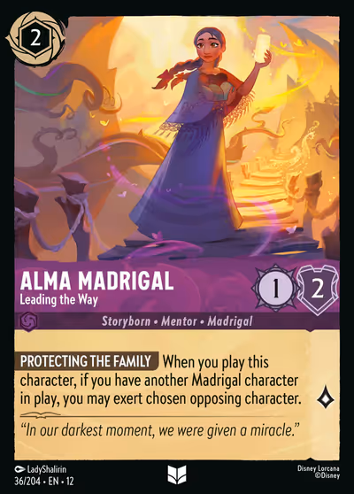 Alma Madrigal - Leading the Way #36 — Wilds Unknown (Uncommon) · Disney Lorcana