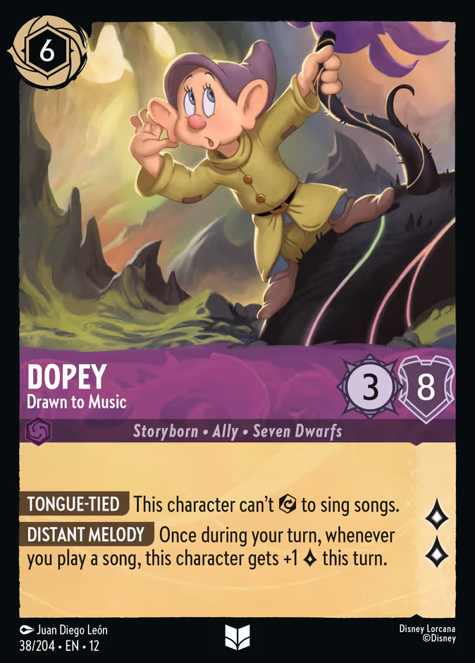 Dopey - Drawn to Music #38 (Uncommon)
