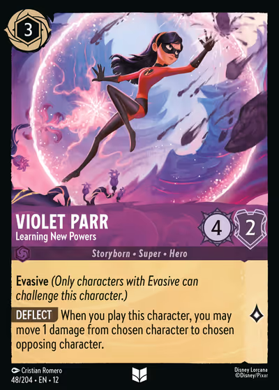Violet Parr - Learning New Powers #48 — Wilds Unknown (Uncommon) · Disney Lorcana