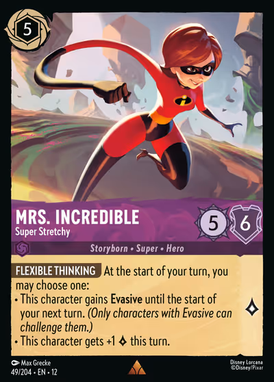 Mrs. Incredible - Super Stretchy #49 Foil — Wilds Unknown (Rare) · Disney Lorcana