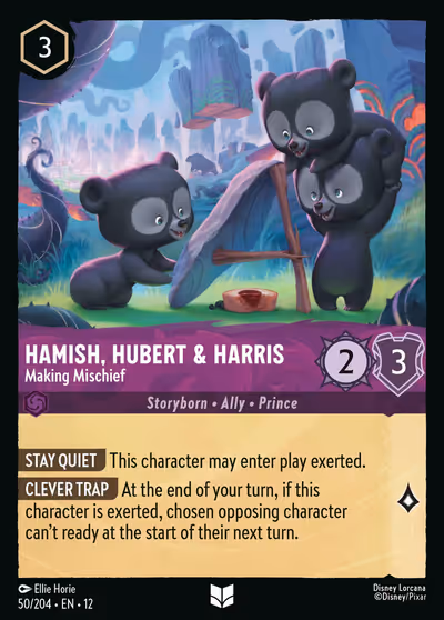 Hamish, Hubert & Harris - Making Mischief #50 — Wilds Unknown (Uncommon) · Disney Lorcana