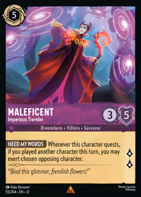 Maleficent - Imperious Traveler #55 (Rare)