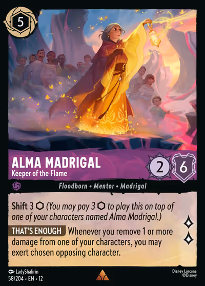 Alma Madrigal - Keeper of the Flame #58 Foil — Wilds Unknown (Rare) · Disney Lorcana