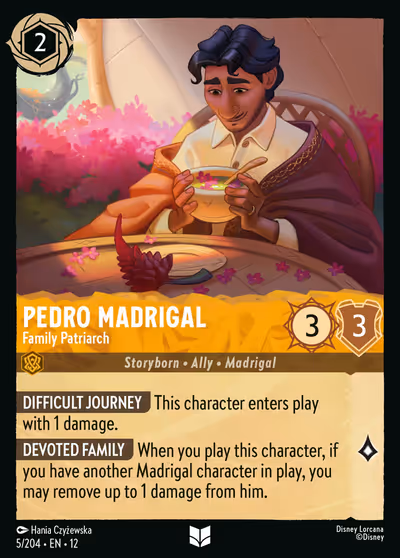 Pedro Madrigal - Family Patriarch #5 — Wilds Unknown (Uncommon) · Disney Lorcana