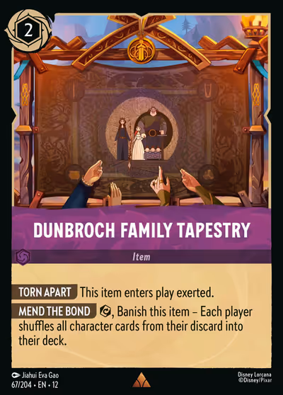 DunBroch Family Tapestry #67 Foil — Wilds Unknown (Rare) · Disney Lorcana