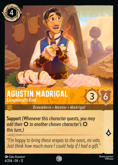 Agustin Madrigal - Exceptionally Kind #6 — Wilds Unknown (Common) · Disney Lorcana