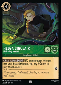 Helga Sinclair - No Backup Needed #73 (Common)
