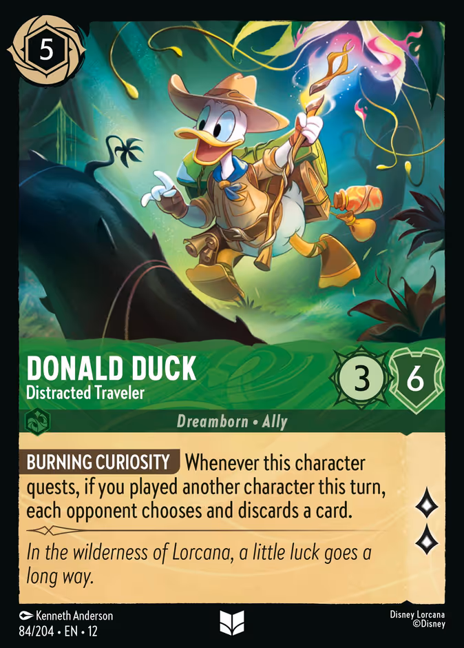 Donald Duck - Distracted Traveler #84 (Uncommon)